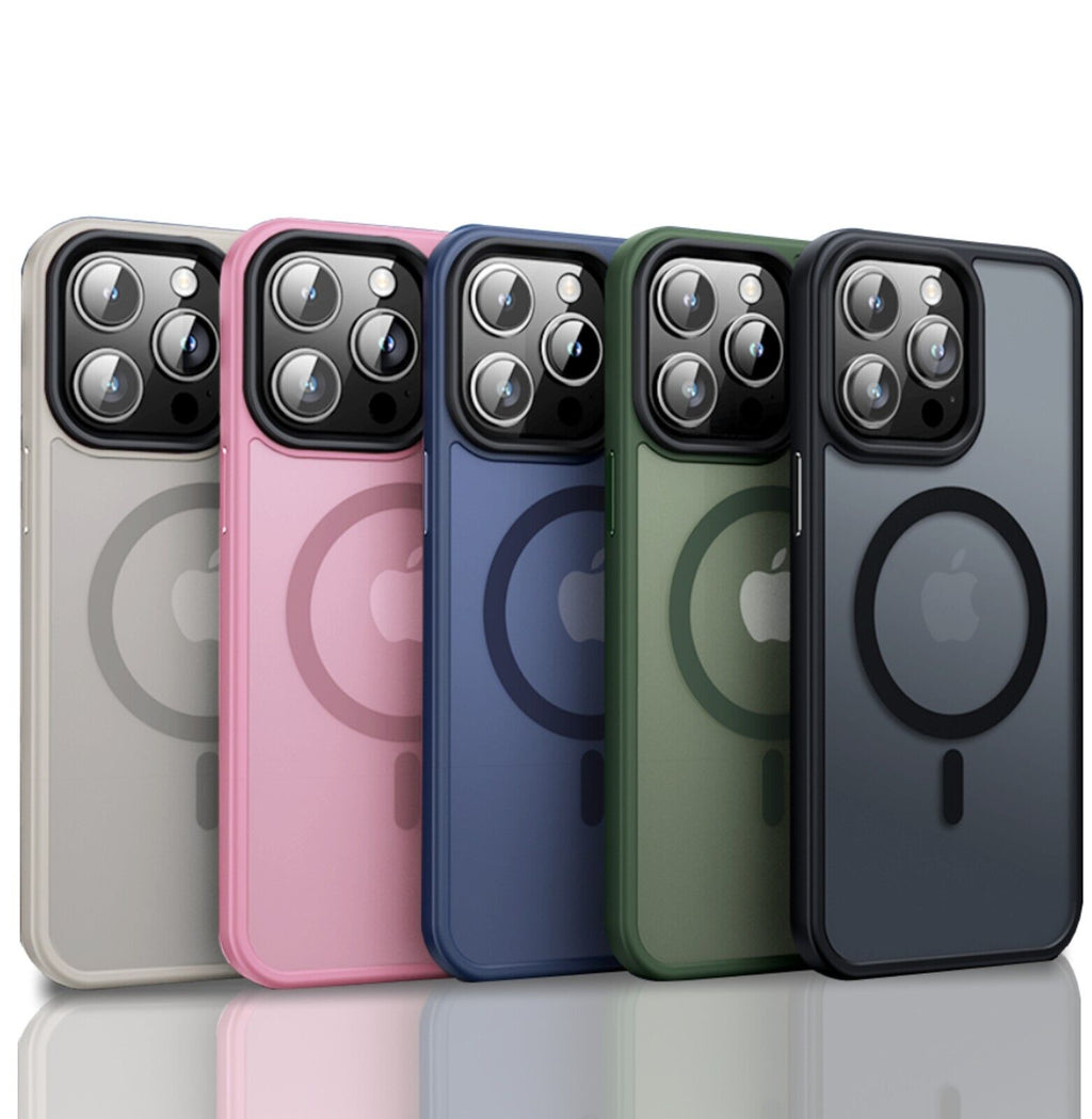 For Iphone 17 16 15 14 13 12 Pro Max Air Frost Case Mag Safe Shockproof Cover